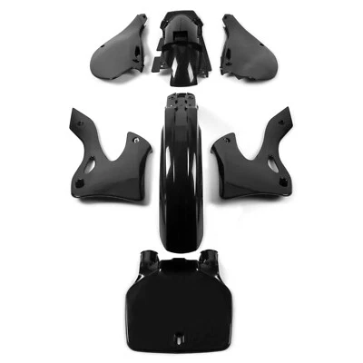 塑料黑色重塑整流罩/身体工作套件适用于川崎 KX125 KX250 1999 - 2002 — 第 1/4 张图片