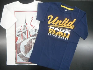 Boys Ecko Unltd. $26 White & Medieval Blue Short Sleeve T-Shirts Sizes 8 - 14/16 - Picture 1 of 9
