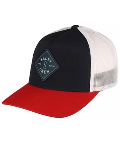 Baseballmütze Kappe Salty Crew Sealine Trucker Navy Rot Snapback NEU - Bild 1 von 8