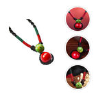 Ethnische Halskette Geflochtene Mit Roten Bohnen Handmade Necklace Einfach