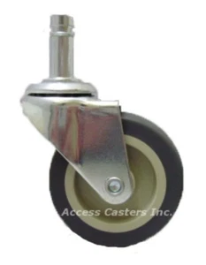Anillo de agarre 3D8TPG 3" rueda giratoria de vástago, rueda térmica profesional, 100 lb Capacidad - Imagen 1 de 1