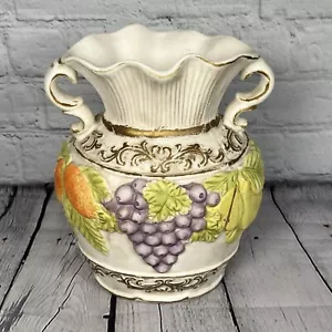 Vaso in ceramica uva collezione raccolto autunnale internazionale bazar - Foto 1 di 5
