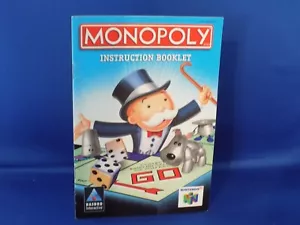 N64 Nintendo 64 Monopoly - Original Authentic Booklet Manual -Only - Picture 1 of 2
