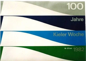 Original vintage poster SAILING WEEK KIEL GERMANY 1982 - Picture 1 of 1