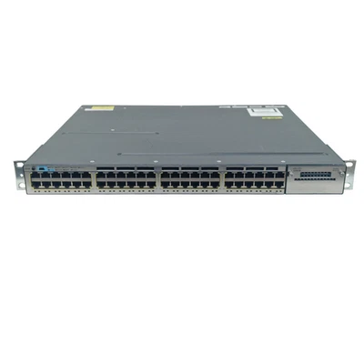 Cisco Catalyst WS-C3750X-48T-E 48x 1GbE RJ45 L3 Managed 1U Switch IP Services - Image 1 of 4