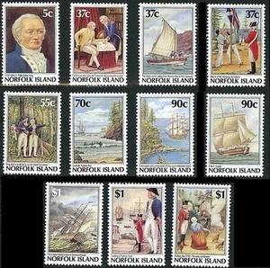 👉 NORFOLK 1987-88 BICENTENNIAL CV$19.00 MNH TRANSPORT SAILING SHIPS - Picture 1 of 1