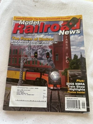 Model Railroad News Magazine September 2008 Vol 14 Issue 9 NMRA Highlights - Image 1 of 2