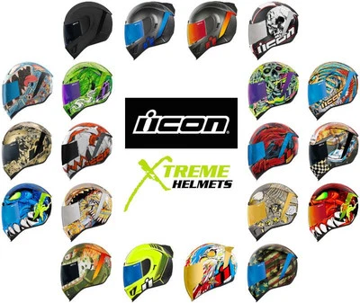 Capacete ICON Airform protetor solar interno HydraDry forro removível DOT ECE XS-3XL  - Imagem 1 de 2