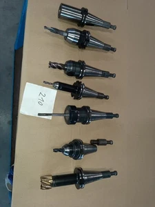 7 x Werkzeugaufnahmen SK40 ISO40  Aufsteckdorn Spannzangenfutter Weldon - Bild 1 von 6