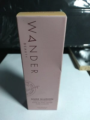 WANDER BEAUTY Nude Illusion Liquid Foundation, GOLDEN MEDIUM, 1 Fl Oz / 30mL NIB - Image 1 of 4