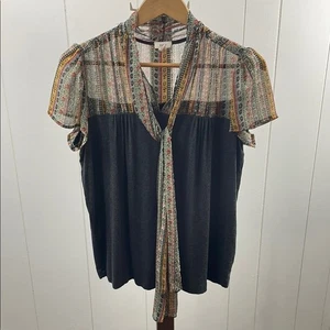 Kleine Anthropologie Joy Bluse mit Bindekragen Größe Small - Bild 1 von 4