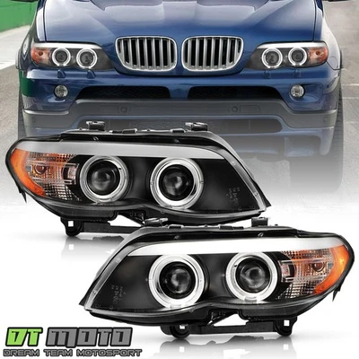 Faros delanteros para BMW X5 HID/Xenón 2004-2006 sin doble proyector adaptativo Foto 1 de 4