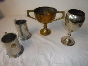 4x Bundle Vintage EPNS Trophies Man Cave Props 148-8819 - Imagen 1 de 5