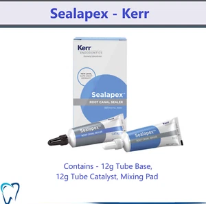 Kit Sealapex dental: base de 12 g, catalizador de 12 g, almohadilla mezcladora, 18432, caducidad: 01/2027 - Imagen 1 de 2
