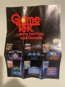 Game Tek Poster Nintendo NES Vintage GameTek Poster - Free Shipping - Picture 1 of 4