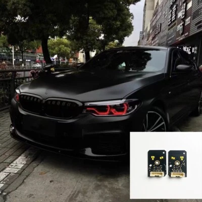 Red Angel Eyes LED Boards For 2018 BMW G30 530i 540i G30 G31 F90 M5 Headlight - Image 1 of 4