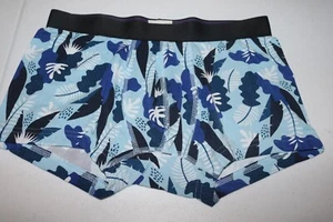 MeUndies blue tropical fern Men's Trunks medium NEW limited quantity! - Picture 1 of 4