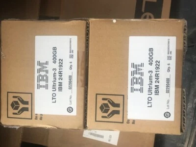 IBM 24R1922 LTO3 ULTRIUM 400GB 800GB TAPES 5 PACK LTO 3 - Image 1 of 2