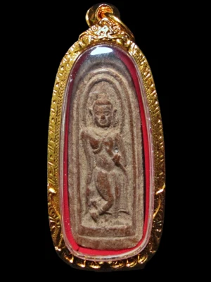 Phra Leela Med Khanun (Jackfruit Seed Style) 1992 Royal Issue Thai Amulet Foto 1 de 4