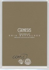 2015 BBM Genesis Team Checklist Orix Buffaloes #CL02