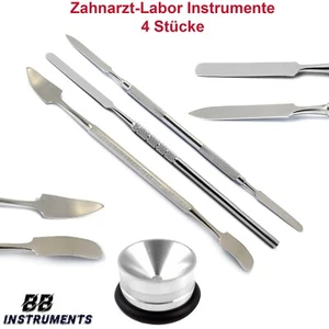 Zahnarzt-Labortechniker-Instrumente Amalgam Zement Mischspatel Dental 4 Stück - Bild 1 von 5