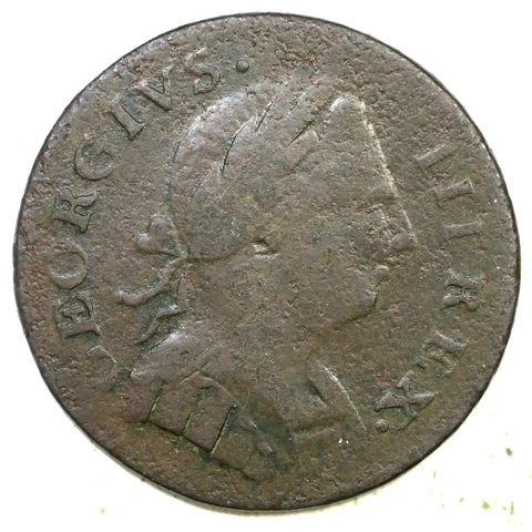 1774 5-74A R-4 Machins Mills Colonial Copper Coin Cover