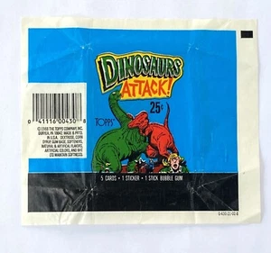 Dinosaurs Attack Trading Card Wax Wrapper Topps 1988 - Picture 1 of 1