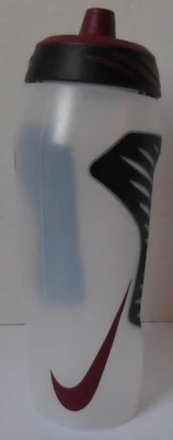 Botella de agua deportiva Nike con sabor Hyperfull 24 oz transparente/negro/rojo equipo Foto 1 de 4
