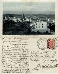 Borgo san Lorenzo, Firenze, panorama, viaggiata 1917 - Picture 1 of 1
