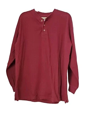 Camisa Pullover Pelirroja Red Head Para Hombre Grande L Manga Larga 1/4 Botón Foto 1 de 4