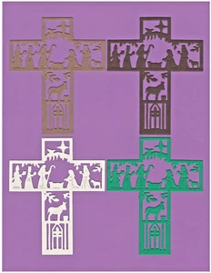 NATIVIDAD CRUZ Navidad troquelados álbum de recortes tarjetas - Imagen 1 de 1