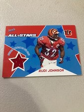 2005 Bazooka All-Stars Jersey Relic Football #BA-RJ Rudi Johnson 