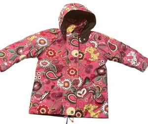 Hanna Andersson Pink Paisley Winter Jacket, Size 110, US 5/6, EUC - Picture 1 of 7