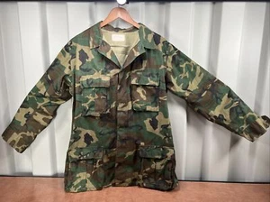 Military Woodland Camo Blouse Army USAF Combat BDU Size Medium Long - Picture 1 of 7