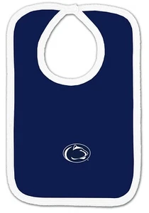 Penn State Nittany Lions Team Bib  Newborn Baby 100% Cotton Zelcro Closure NEW - Picture 1 of 1