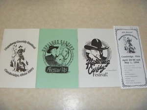 Antik Vintage Hopalong Cassidy Festival Anzeigen & Bilder 4 verschiedene Broschüren - Bild 1 von 5