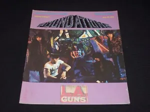 1991 JUNE 17 FOUNDATIONS MAGAZINE - L.A. GUNS COVER - L 11280 - Picture 1 of 2