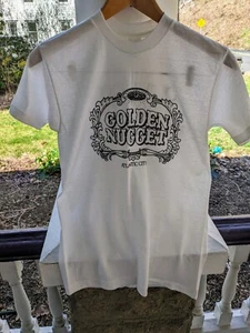 Vintage Golden Nugget Casino Atlantic City T-Shirt*1980s*Single Stitch*Medium - Picture 1 of 14