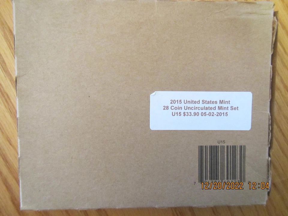 2015 P & D United States Mint Uncirculated Set in Original Unopened Box 28 Coin - Image 1 of 1