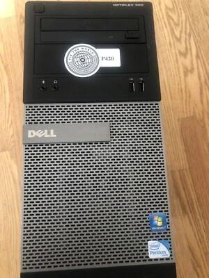 OEM Dell Optiplex 390 D12M Computer Intel Pentium G630 2.7 GHz 4GB RAM 250GB HDD - Image 1 of 4