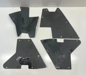 2003 Arctic Cat 400 4x4 ACT BLACK OEM FRONT INNER LEFT RIGHT MUD SPLASH GUARDS - Picture 1 of 5
