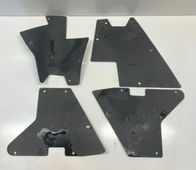 2003 Arctic Cat 400 4x4 ACT BLACK OEM FRONT INNER LEFT RIGHT MUD SPLASH GUARDS - Image 1 of 4