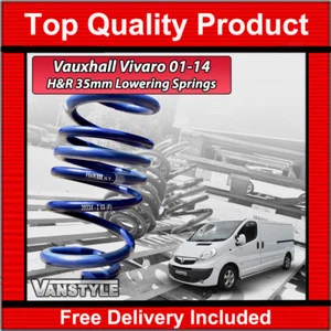 FITS VAUXHALL VIVARO 01-14 GENUINE H&R 35MM SPORT LOWERING SUSPENSION SPRINGS x4 - Picture 1 of 12