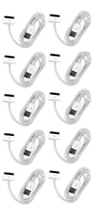 10Pack 6FT 30 pin USB Charging Data/Sync Cable Cord for iPad 1/2/3 iPod Nano 1-6 - Picture 1 of 8