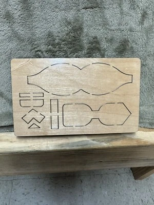 Troqueles de madera educativos Fox & Fawn 8x5 arco de cinta para álbumes de recortes Foto 1 de 4