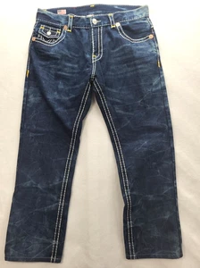 Vintage True Religion Jeans Super Johnny T Made in USA Grunge Streetwear 90s Dk - Picture 1 of 16