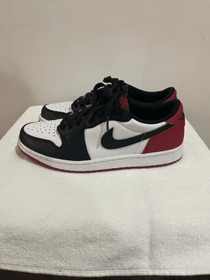 Air Jordan 1 Retro Low OG Black Toe - CZ0790-106 - Size 8.5 US Mens - Image 1 of 4