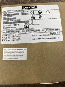 Lenovo Intel i350 T4 4 Port Ethernet Expansion Card 4XC0R41416 - Afbeelding 1 van 2
