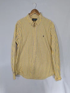 Vintage 90s Ralph Lauren Striped Long Sleeve Button Up Dress Shirt Mens XL - Bild 1 von 8