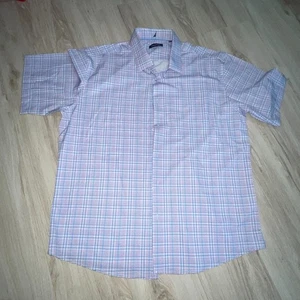 Men's XXL Nautica Plaid Short Sleeve Shirt Golf Dress Casual - Picture 1 of 6